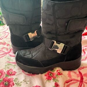 Coach Black Knit Fabric